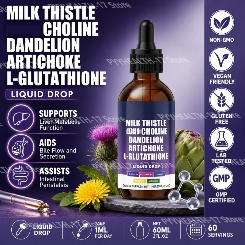 Herbal Wellness Liquid - Googeer Kropelki z rogu bocianiego, kolina,