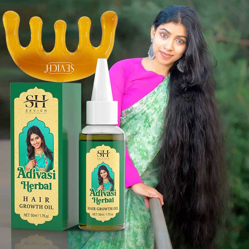 Ayurvedic & Herbal Wellness Kits - Sevich India Ziołowy olejek na porost