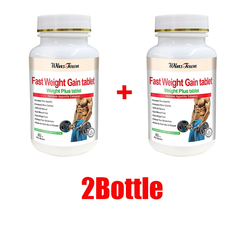 Herbal Weight Gain - 2 Butelki Tabletek Szybkie Wzrost Wagi