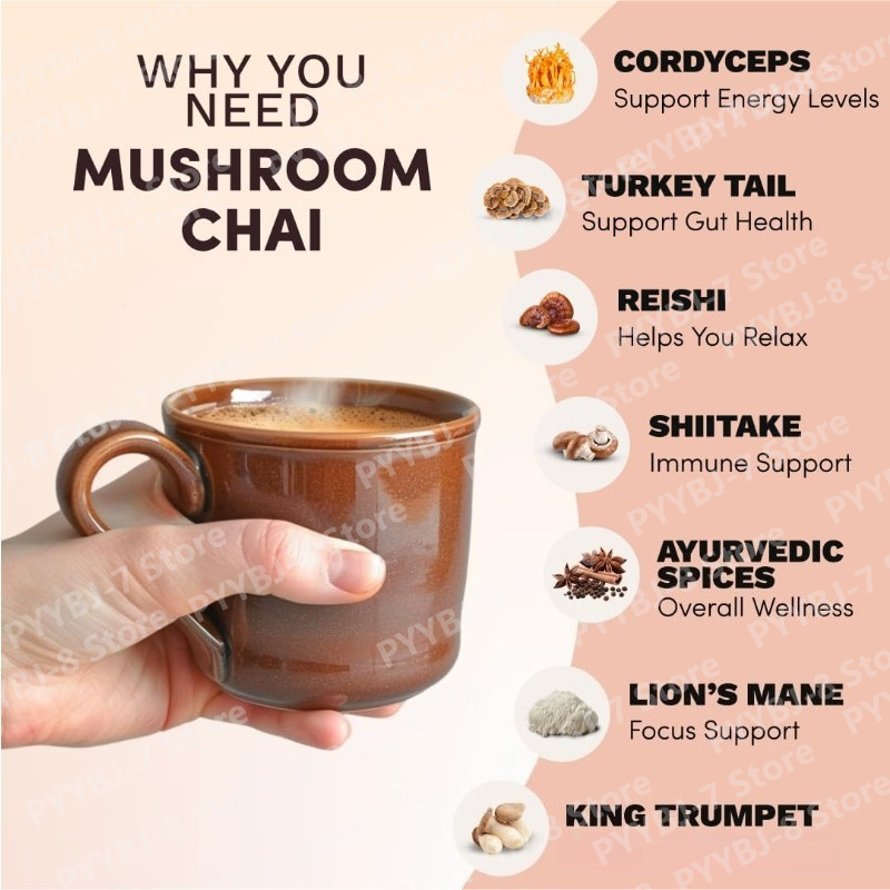 Herbata Chai z Grzybami, Miesz – Ayurvedic & Herbal Wellness Kits recenzja i cena