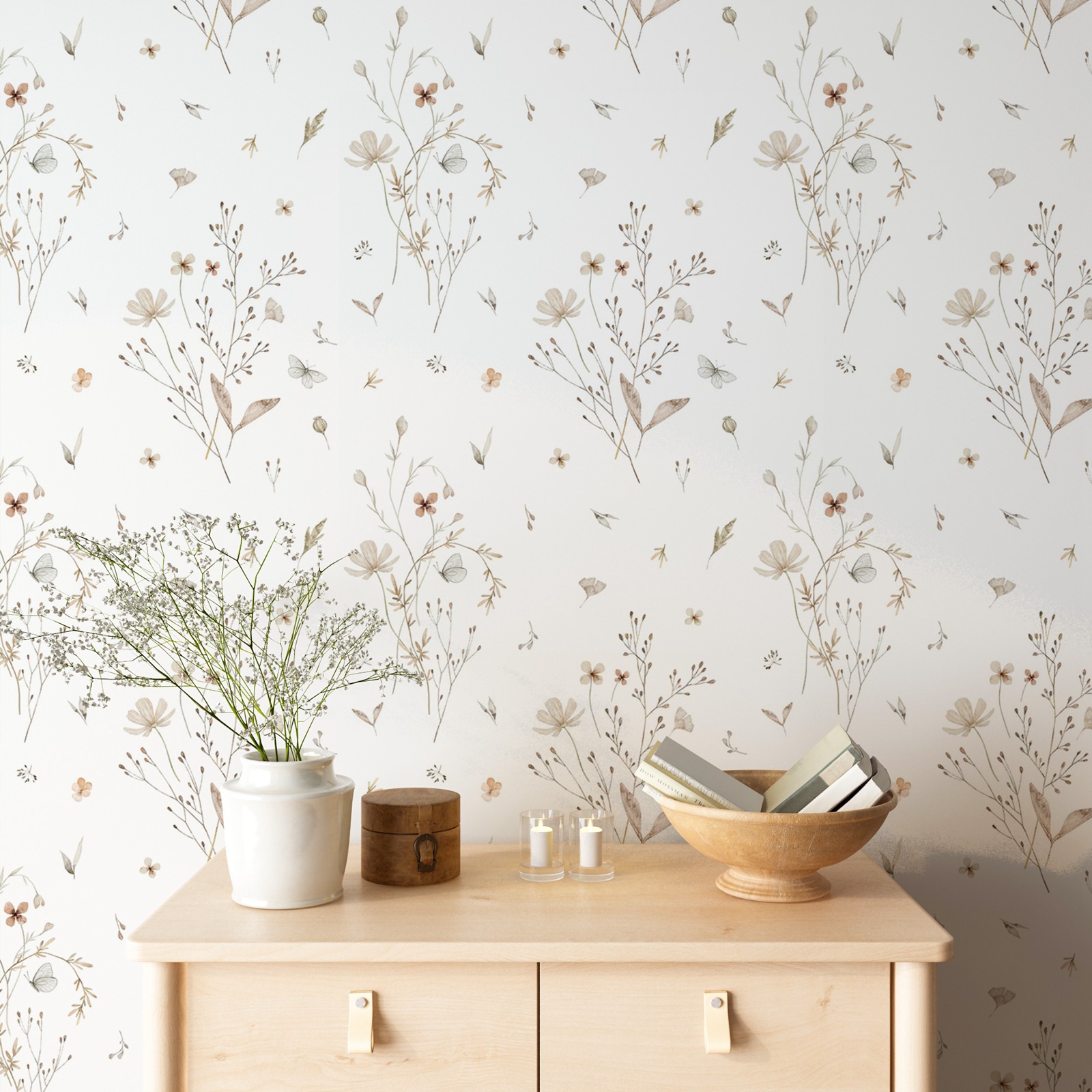 Tapeta z świeżymi kwiatami, ta – Herbal Wallpaper recenzja i cena